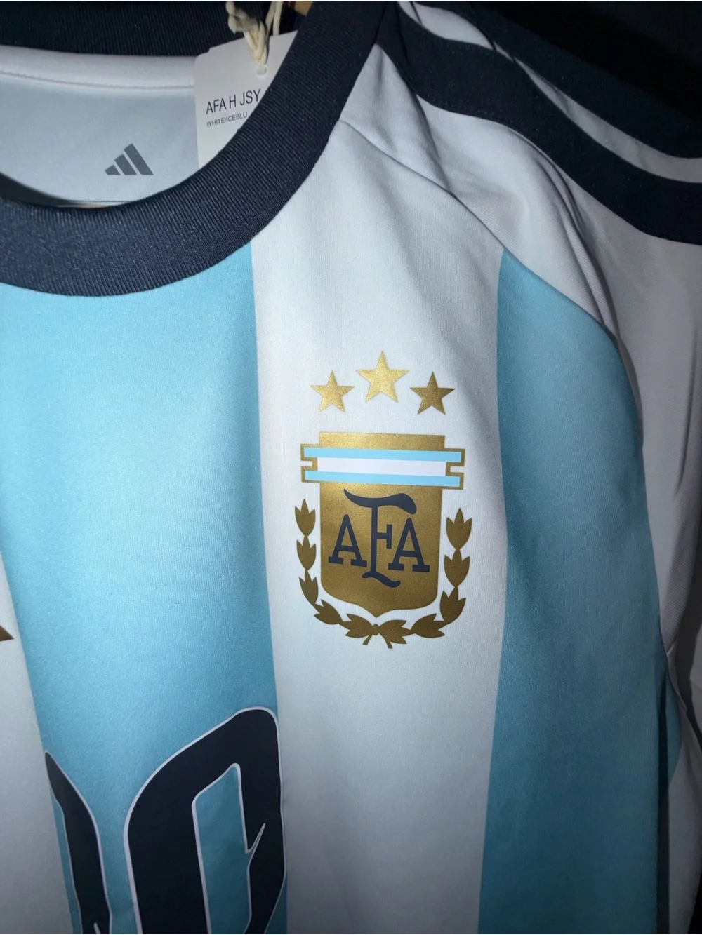 Men Adidas Lionel Messi home jersey #10 Size S